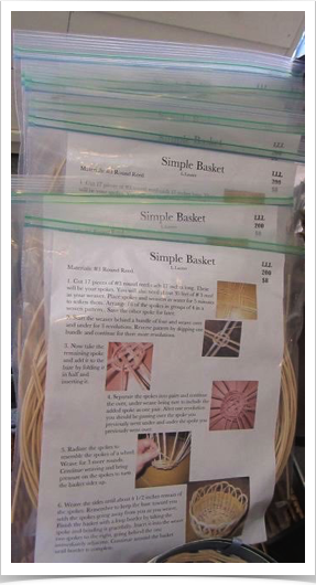 In the Museum Shop
Basket Making Kit